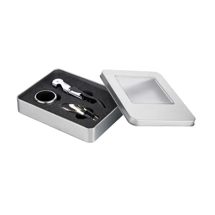 3PCS Ardo osagarriak Tin Box Ardo multzoa